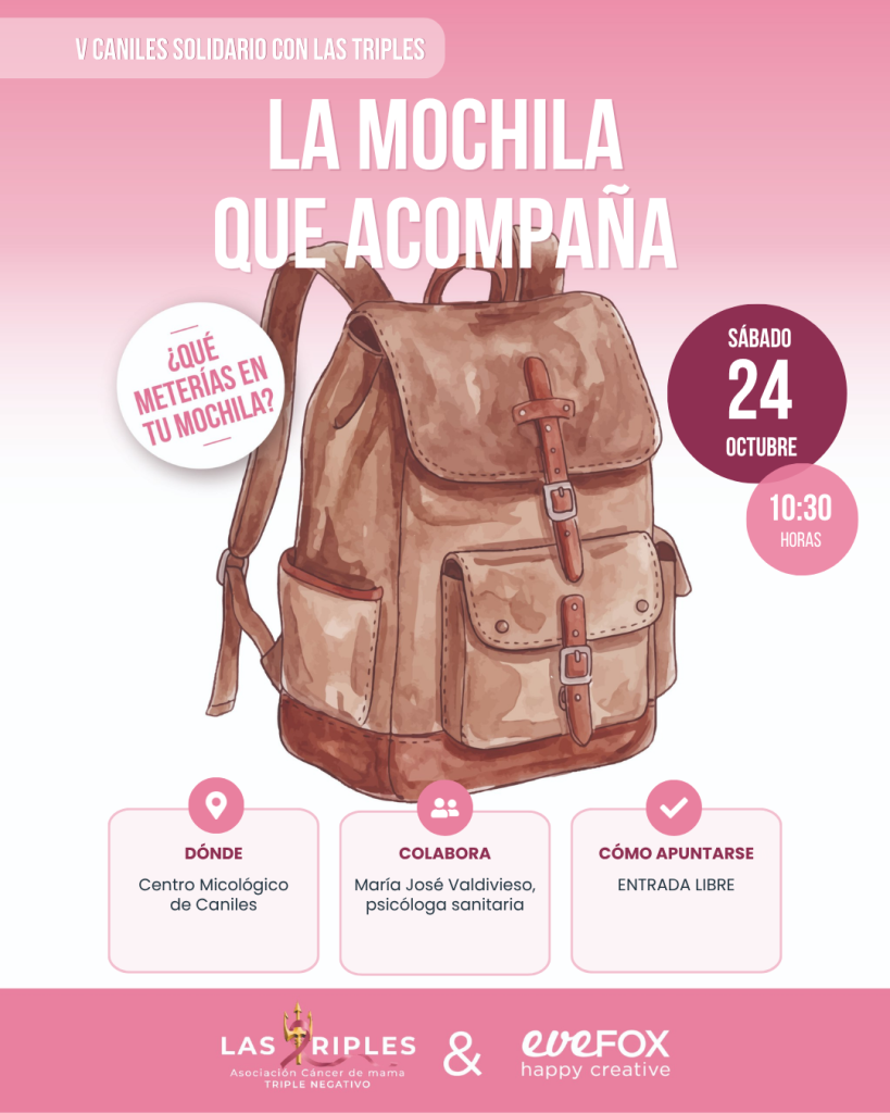 LA MOCHILA QUE ACOMPAÑA VIAJA A CANILES